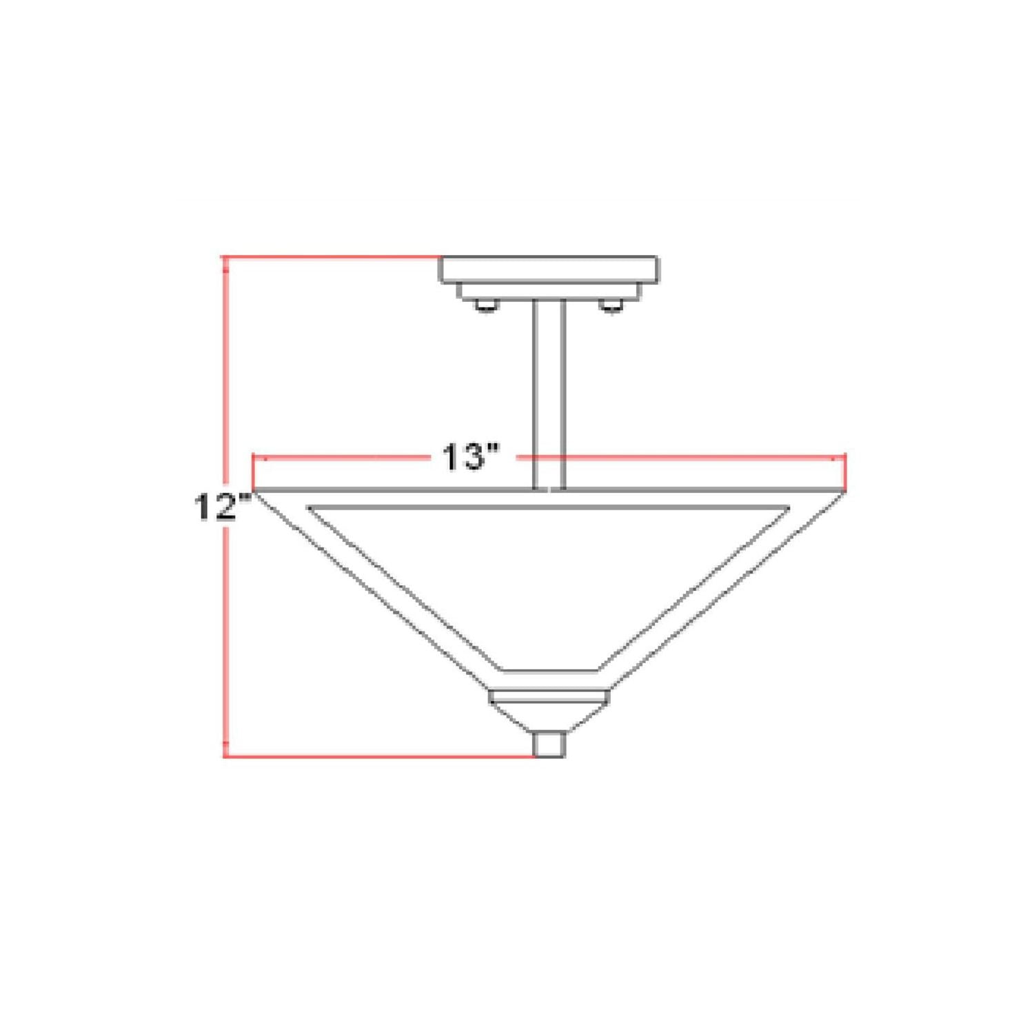 Design House Torino Traditional 2-Light Indoor Dimmable Ceiling Light with Snow Glass, Satin Nickel
