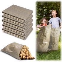 5 Pcs Potato Storage Sack 24"x 40" GIXUSIL Outdoor Lawn Race Bags for Adults and Kids Large Plastic Sports Games Sacks for Birthday Parties Outdoor Family Gatherings Barbecues