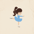 thumbnail image 4 of Inktastic Ice Skating Girl, Brown Hair Girls Baby T-Shirt, 4 of 5