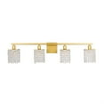 thumbnail image 3 of Phineas 4 light Brass and Clear Crystals wall sconce, 3 of 3