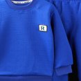 thumbnail image 4 of HFHAPW Baby Boy Clothes Solid Color Sweatshirt Pullover Tops Jogger Pants 2PCS Set Toddler Boy Winter Fall Outfits 0 6 12 18 Months 2T 3T 4T 5T 6T 7T 8T 9T(Blue,2-3 Y), 4 of 4