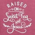 thumbnail image 5 of Wild Bobby Raised on Sweet Tea and Jesus Inspirational/Christian Men Long Sleeve Shirt, Vintage Heather Red, Small, 5 of 5