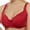 Red, variant on Jsaierl Lace Bras for Women Wirefree Push Up T-shirt Bras Seamless Comfortable Bralettes Flex Fit Everyday Full Figure Bras