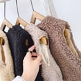 thumbnail image 2 of Boys Vest V-Neck Sleeveless Jacket Winter Thicken Warm Baby Velvet Waistcoat Outerwear Kids Girl Boy's Solid Clothes, 2 of 6