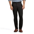 thumbnail image 1 of Pantalones IZOD American Chino negros con frente plano y corte recto para hombre, 1 of 6