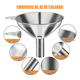 thumbnail image 2 of Mini Embudos De Cocina Para Llenar Botellas, Acero Inoxidable Belug, Plateado, 2 of 5