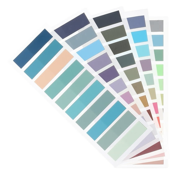 5 Books of Sticky Index Tabs with Strong Adhesion Assorted Color PET for Home Reading Highlight