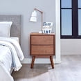 thumbnail image 5 of MUSEHOMEINC Mid Century Modern Solid Wood 2 Drawer Nighstand End Table, 5 of 6