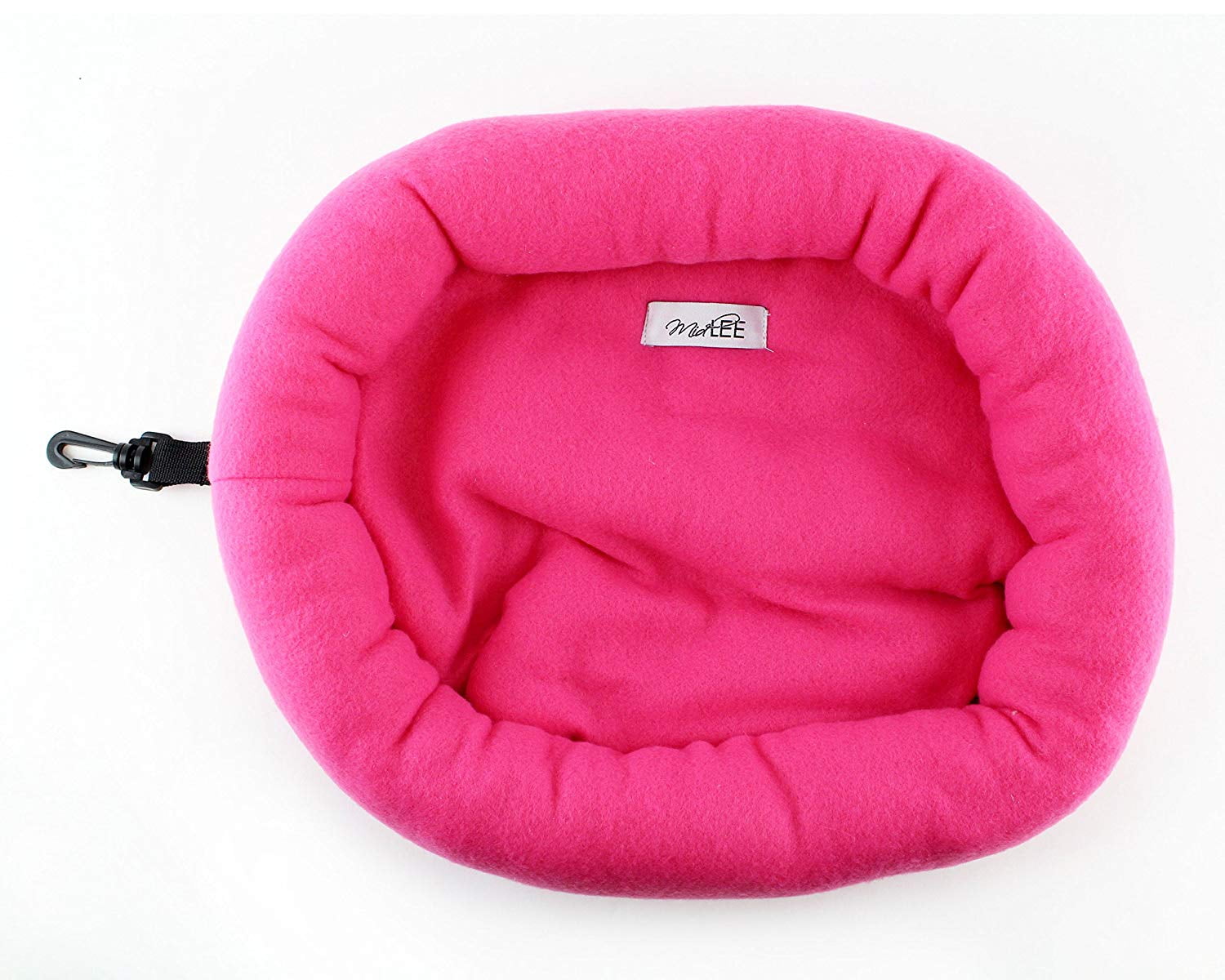Midlee Guinea Pig Bed Round Fleece Small Animal Bed 15"x 12" (Pink