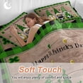 thumbnail image 4 of Queen 4 Piece Bedding Set Saint Patrick's Day Lovely Gnomes Soft Breathable Duvet Cover and Pillowcase, Farm Wood Plank Buffalo Check Duvet Cover Set Bed Sheets for Bedroom Dormitory Guest Room, 4 of 9