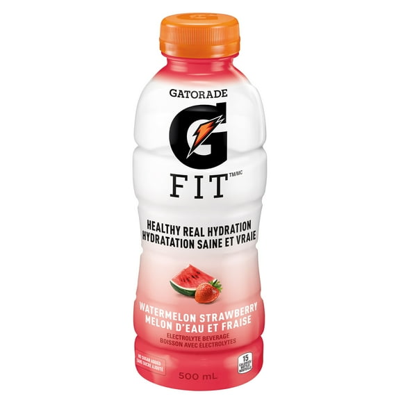 Gatorade Fit Watermelon Strawberry Electrolyte beverage 500 mL, Bottle, 500mL