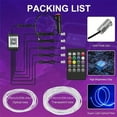 thumbnail image 4 of QJUHUNG Interior Car LED Strip Lights With Wireless APP And Remote Control  RGB 5 In 1 Ambient Lighting Kits With 236 Inches Fiber Optic  16 Million Colors Car Neon Lights  Sync To Music, 4 of 7