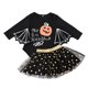thumbnail image 1 of Disfraz de Halloween para niños pequeños, pelele sin mangas con estampado de calabaza, Tops y sombreros, 2 piezas, 0-2 años, 1 of 5