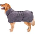 thumbnail image 1 of GHSDFBB Dog Bathrobe Towel Dog Drying Coat-Dry Fast Dog Bag-Pineapple Grid Fast Drying Super Absorbent Pet Dog Cat Bath Robe Towel-Gray-M, 1 of 7