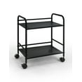 thumbnail image 3 of SunnyPoint Minimalist Style Utility Rolling Shelf Cart (BLK), 3 of 6