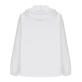 thumbnail image 4 of Maoxin Mens Jacket Men's Fashion Solid Color Long Sleeve Hooded Casual Outwear Jackets Jackets for Men , White , M, 4 of 5