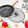 thumbnail image 2 of ELAYARD Fry Pan Splatter Guard Round Stainless Steel 2Pcs 11.40x11.40in, 2 of 9