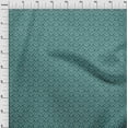 thumbnail image 4 of oneOone Rayon Teal Green Fabric Damask Quilting Supplies Print Sewing Fabric By The Yard 56 Inch Wide, 4 of 5