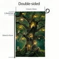 thumbnail image 3 of Heduofu Tree Birds Owls Lantern House in Forest Fairy Garden Yard Flag Double Sided, Welcome House Flag Banners for Patio Lawn Outdoor Home Decor White, 3 of 6