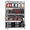 Chrome, variant on IZEUK 5-Tier Adjustable Wire Shelving Unit with Wheels, Heavy Duty Storage Rack for Garage, 47.2"W x 76.7"H x 17.7"D, Black