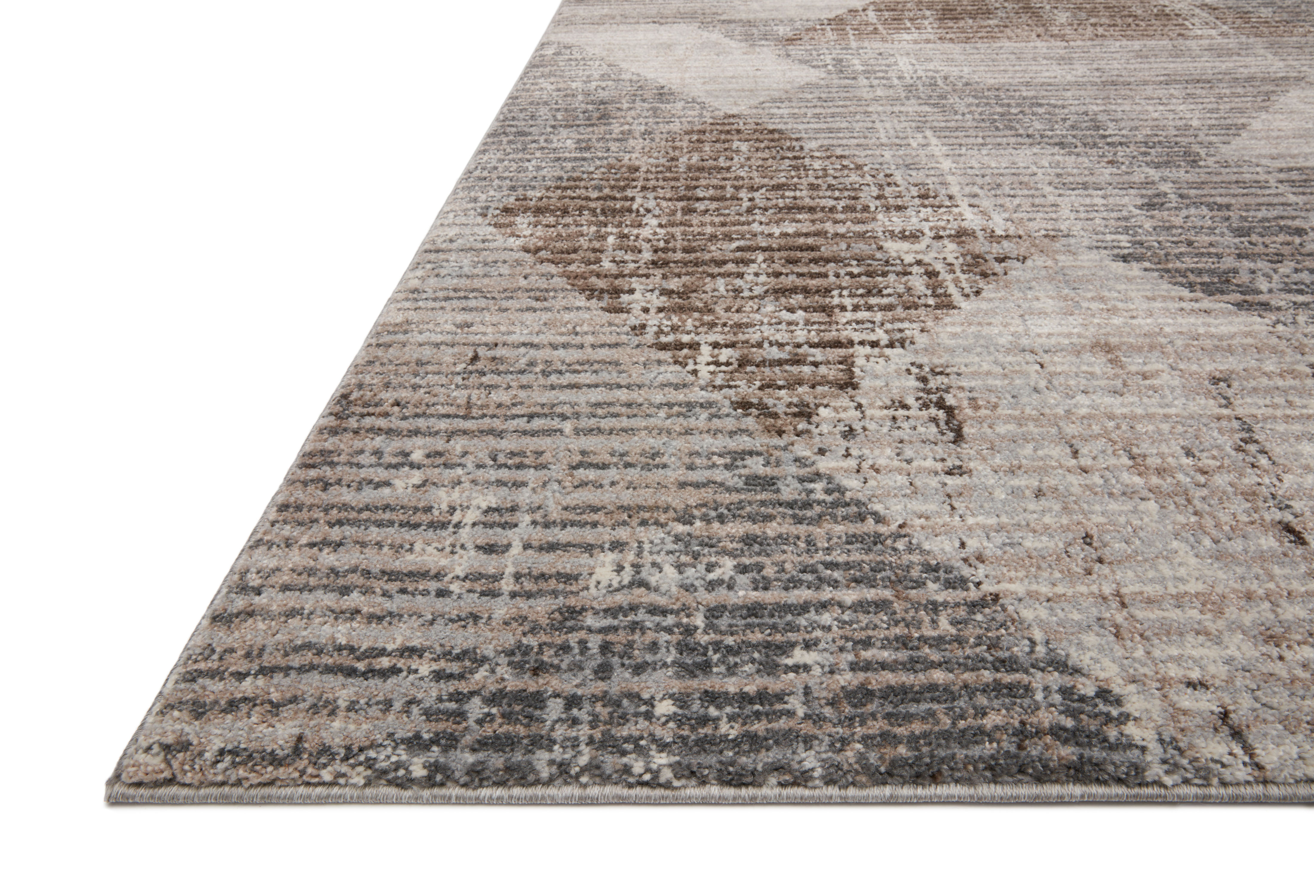 Loloi Austen AUS-04 Geometric Stone / Bark Area Rug 3'-11" x 5'-7"