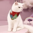 thumbnail image 3 of Cute Snowmanchristmas Dog Scarf Set Reversible Pet Cat Kerchief for Medium Large Dog Girls, 3 of 6