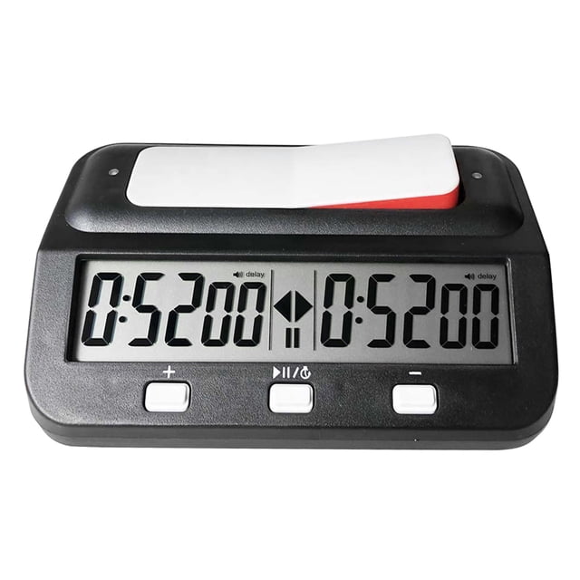 Reloj de ajedrez, temporizador de competición ligero para uso personal familiar (negro) Tmvgtek Para Estrenar