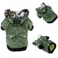 Winter Pet Dog Clothes Super Warm Soft Fur Hood Jacket for Small Dog