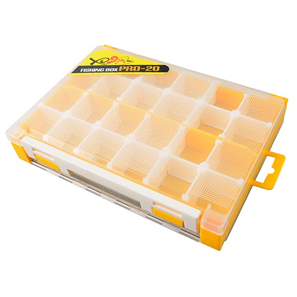 TFixol Bandejas de almacenamiento de caja de aparejos de pesca de doble cara con divisores extraíbles