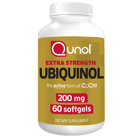 Qunol Ubiquinol CoQ10 200mg Extra Strength, 60 (Best Rated Ubiquinol Coq10)