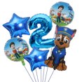 thumbnail image 3 of Globo de aluminio para fiesta de cumpleaños de Paw Patrol, perro, Chase, Skye, Marshall, niño y niña, suministros para fiestas infantiles, 3 of 5