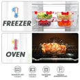 thumbnail image 3 of Juego de recipientes de vidrio para almacenamiento de alimentos VERONES, 24 piezas, rojo, 3 of 7