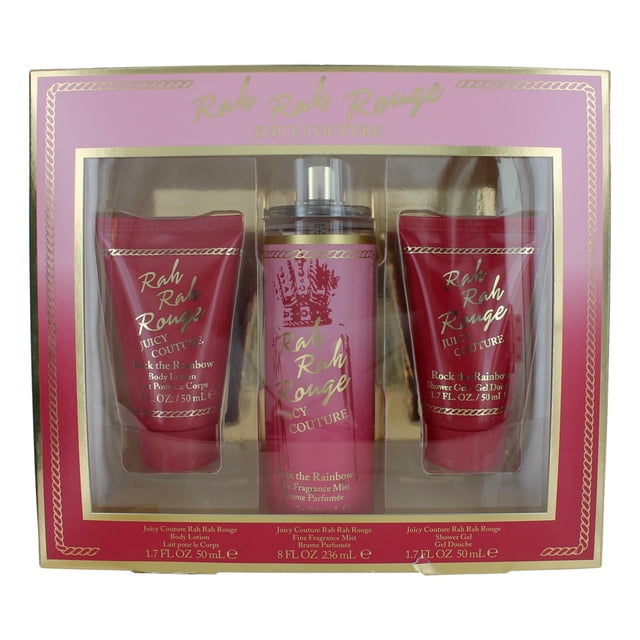 Set de 3 piezas Perfume Juicy Couture Rah Rah Rouge para mujer