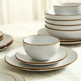 thumbnail image 5 of Stone Lain Brasa 16-Piece Dinnerware Set Stoneware, White, 5 of 6