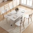 thumbnail image 2 of HOMCOM Table à Manger Pliable, Table à Abattants avec Rangement pour Cuisine, 2 of 10