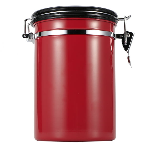 Ecofriendly Sealed Pot, Sealed Storage Pot, For Storing Coffee Bean Tea Leaf Red 1.8L (About