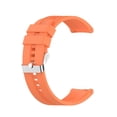 thumbnail image 1 of 20mm Universal Silver Buckle Silicone Watch Strap Compatible Stylish Durable Soft Breathable For Watches, 1 of 2