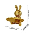thumbnail image 3 of Creatine Rabbit Design Key Storage Ornament 1 Count Ceramic Material Small Item Storage Home For Living Room & Wine Cabinet, 3 of 7