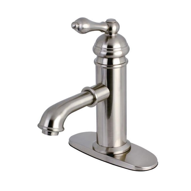 Kingston Brass KS7418ACL Robinet de Lavabo à une Poignée, Nickel Satiné