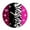 E40, variant on Trendy Black Red Leopard Zebra Animal Print Round Wall Clock for Living Room Modern Cheetah Stripes Wall Clock Home Decor Gift(10 Inch)