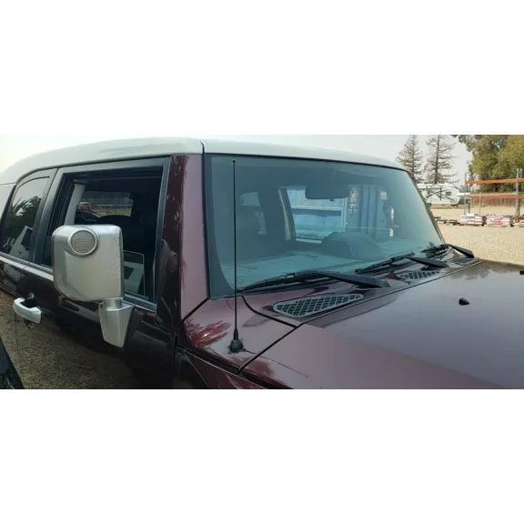 15" inch Black Stainless Antenna Mast Power Rod Radio AM/FM for TOYOTA FJ CRUISER 2007-2015 New