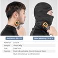 thumbnail image 3 of ROCKBROS Sun Protection Pasamontañas Hombres Mujeres Bicicleta Eléctrica Motocicleta Cara Completa Máscara De Seda De Hielo Tocado Para Ciclismo Primavera Verano, 3 of 4
