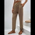 thumbnail image 5 of Mawalde Womens Yoga Sweatpants Loose Workout Harem Joggers Casual Comfy Lounge Pajama Pants with Pockets Khaki S, 5 of 7