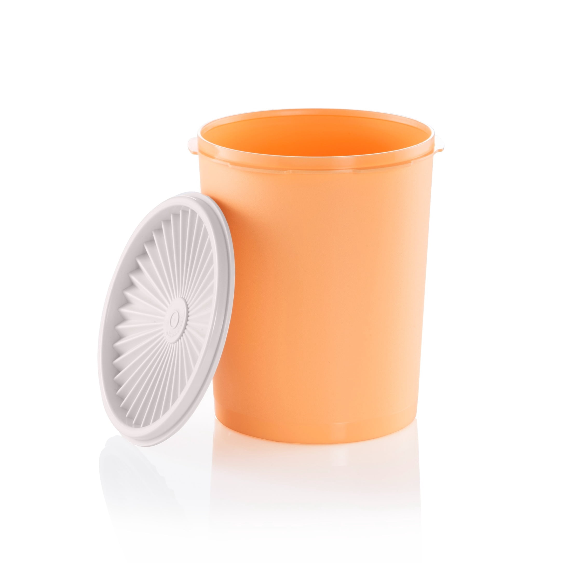 (3 pack) Tupperware Heritage 7-Cup Food Storage Canister with Lid, Peach