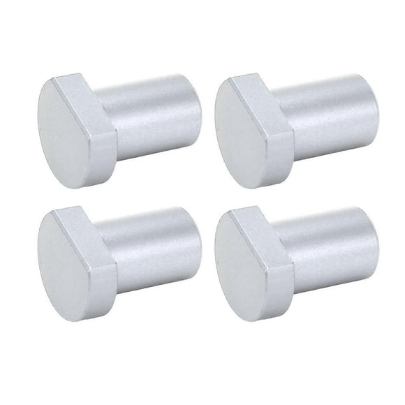 4 Pcs Bench Dogs 19mm Diameter Workbench Peg Aluminum Alloy High Strength Woodworking Desktop Stop Tenon Silver