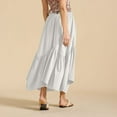 thumbnail image 5 of Njagoc3 Womens High - Waisted Flowy Utility - Style Maxi Skirt - Casual for Summer Lounging, 5 of 6