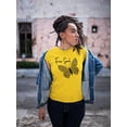 thumbnail image 2 of Butterflies And Leopard Print T-Shirt Women -Image by Shutterstock, Female XX-Large, 2 of 4