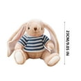 thumbnail image 3 of Fiudx Conejito de Peluche, Suave y Tierno, Regalo de Apoyo Emocional, Adorable Juguete para Amigos, Familiares y Novias, Ideal para Todas Las Edades, Ideal para Momentos Acogedores, 25 Cm., 3 of 5