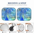 thumbnail image 6 of Disketp 2 Piece Peacock Pattern Windshield Sunshades,Folding Windshield Sun Shade For Car Suv Trucks Sedan,Blocks Uv Rays Sun Visor Protector-Medium, 6 of 7