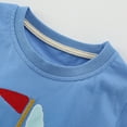 thumbnail image 5 of Hiijoy Toddler Boys Outfits Sailboat Print Short Sleeve T-Shirt and Shorts Set, Sizes 3-4T, 5 of 5